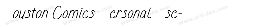 Houston Comics Personal Use字体转换